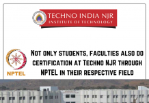 12 Techno NJR Faculties Certified NPTEL Certification in their respective field