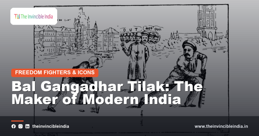 A portrait of Bal Gangadhar Tilak, Lokmanya