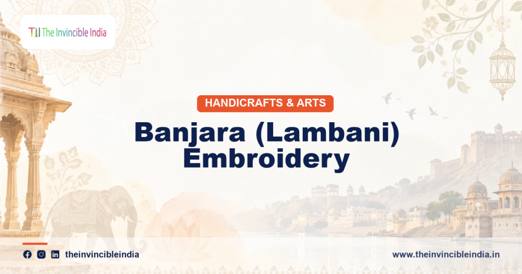 Colourful Banjara Lambani embroidery with mirror work and patchwork patterns