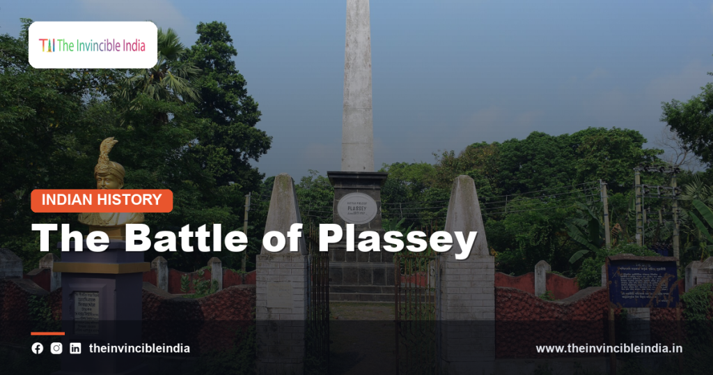 Historic memorial marking the site of the Battle of Plassey in Bengal