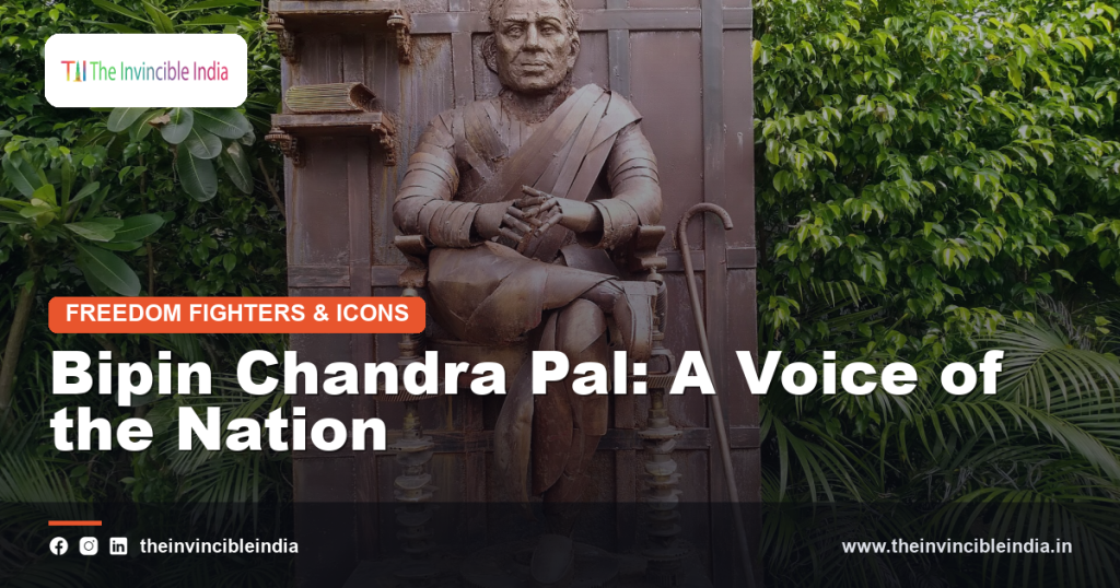 A statue of Bipin Chandra Pal, freedom fighter and nationalist orator
