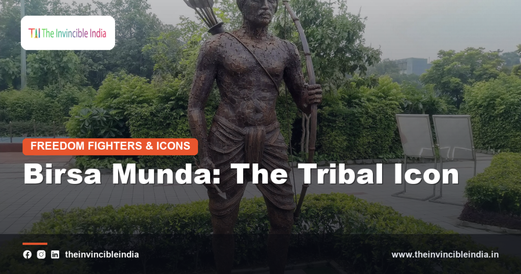 A statue of Birsa Munda, tribal leader and icon of the Ulgulan movement