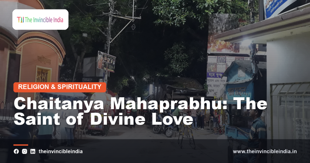 An image associated with Chaitanya Mahaprabhu, the Bengali saint of devotional Vaishnavism