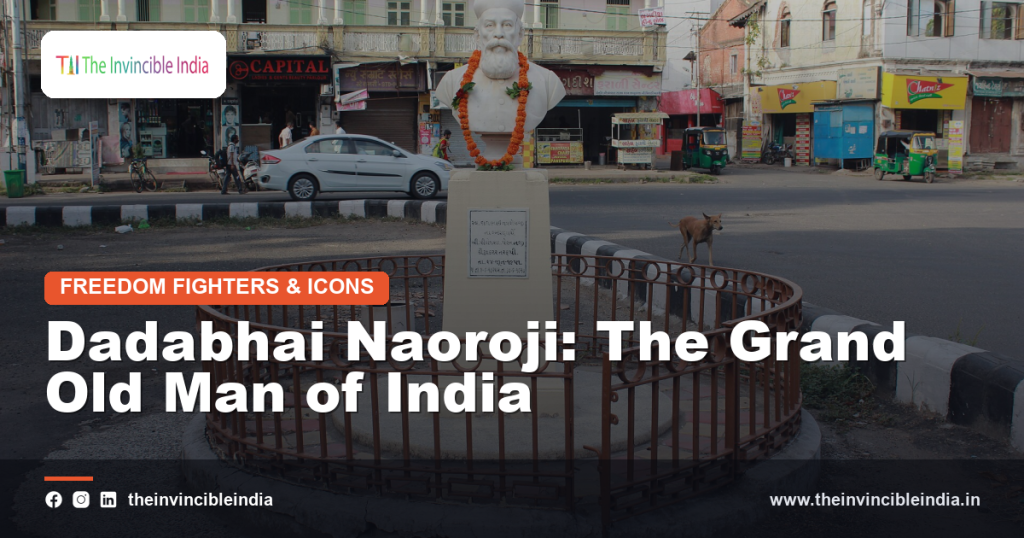 A statue of Dadabhai Naoroji, the Grand Old Man of India