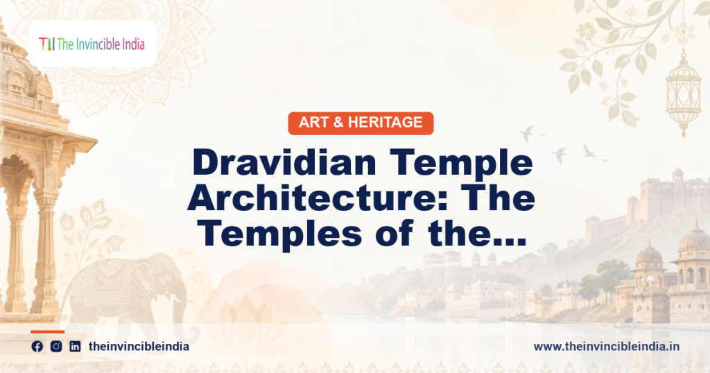 A South Indian temple complex showing tall pyramidal gopuram towers in the Dravidian architectural style