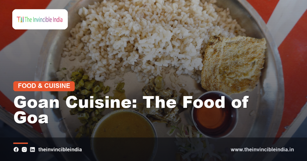 A bowl of Goan fish curry with rice