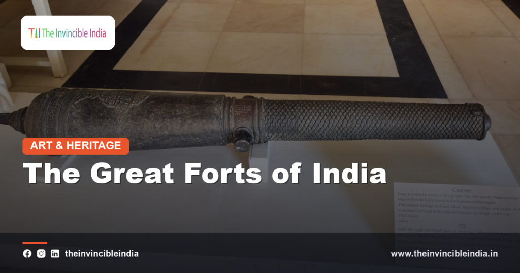 A mighty ancient Indian hill fort with massive stone walls