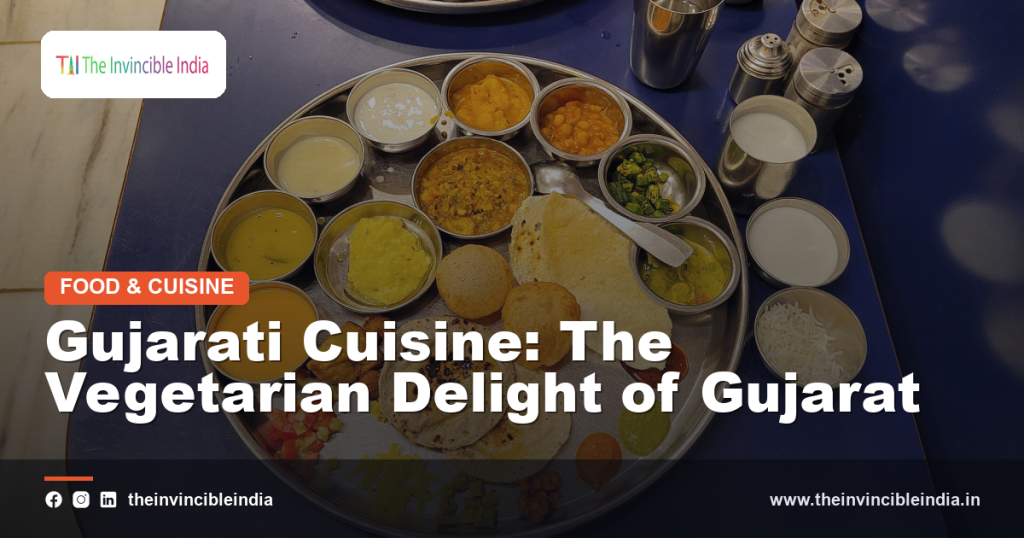 A colourful Gujarati vegetarian thali