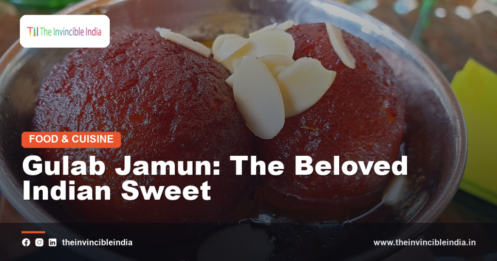 A bowl of gulab jamun sweets soaked in sugar syrup