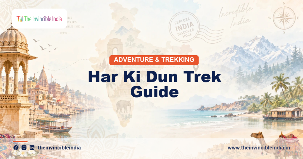 The Har Ki Dun trek route below the Swargarohini peaks in Govind Pashu Vihar National Park, Uttarakhand