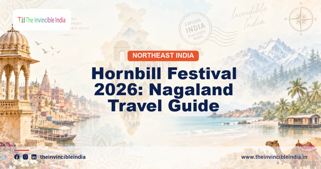 Hornbill Festival 2026 travel guide banner for Nagaland by The Invincible India