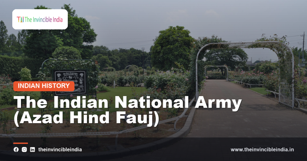 Memorial and historical imagery associated with the Indian National Army and Azad Hind Fauj