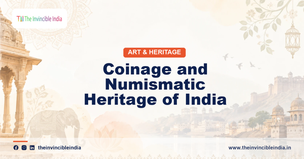 A collection of ancient Indian coins showing historic coinage