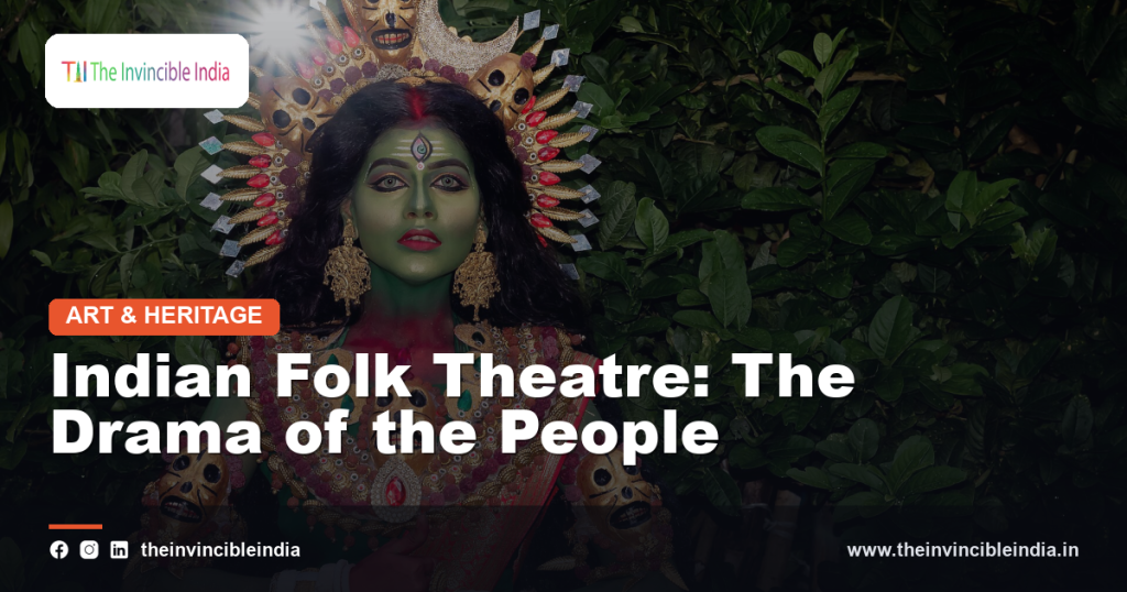 A vibrant Indian folk theatre performance