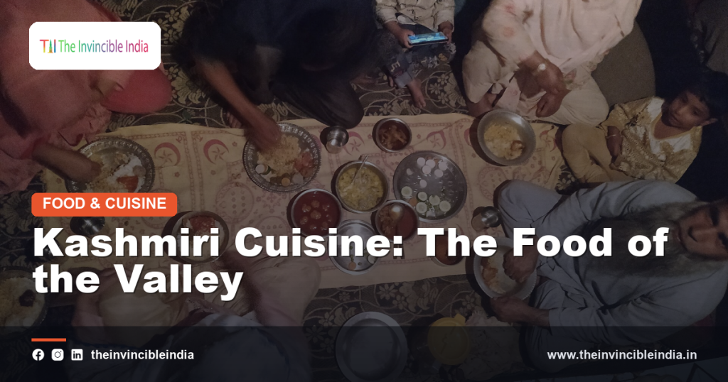 A traditional spread of Kashmiri Wazwan dishes