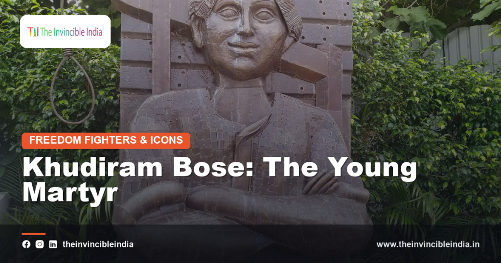 A portrait of Khudiram Bose, the young martyr
