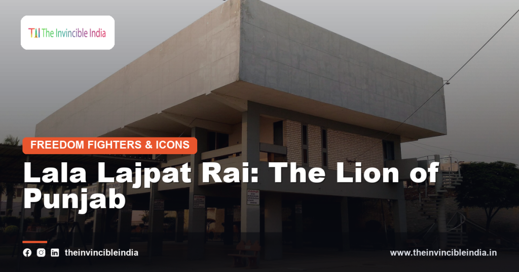 A portrait of Lala Lajpat Rai, the Lion of Punjab
