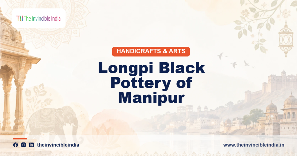 Handmade black Longpi pottery vessels from Manipur