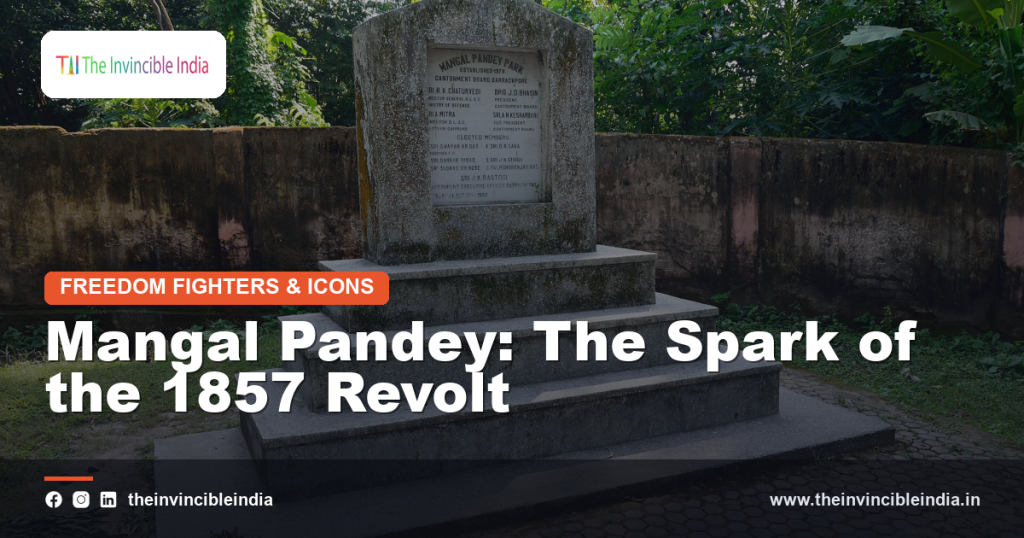 A depiction of Mangal Pandey, whose defiance sparked the 1857 revolt