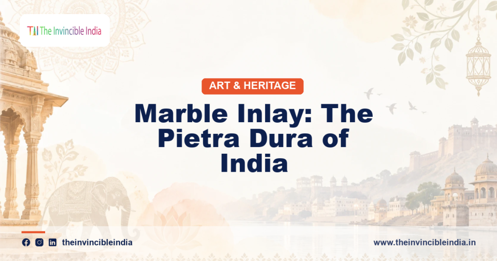 Exquisite marble inlay work with coloured stone in the pietra dura style