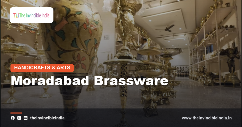 Engraved brass decorative items from Moradabad