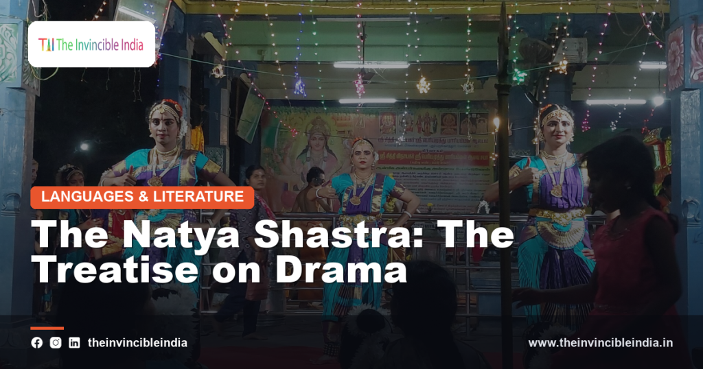 Classical Indian dancer in a traditional pose, reflecting the performance traditions codified in the Natya Shastra