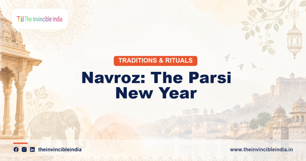 Decorated table setting for Navroz, the Parsi new year celebration