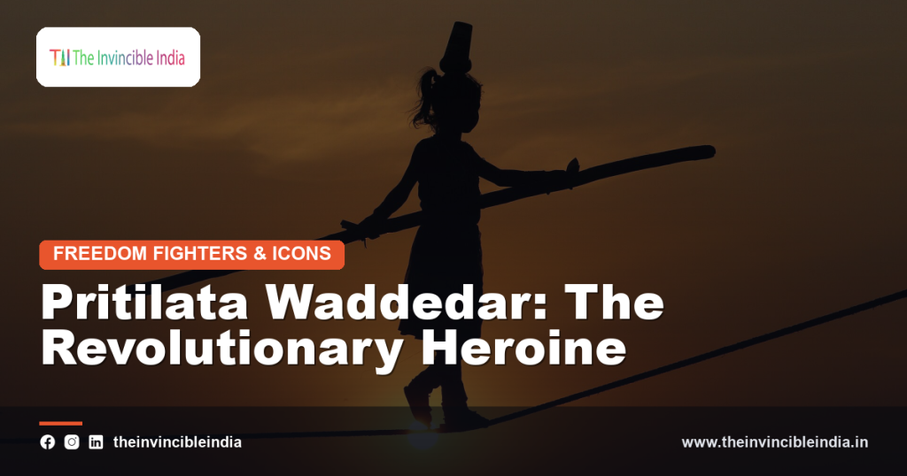 A memorial statue of Pritilata Waddedar, revolutionary freedom fighter of Bengal