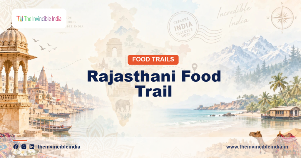 A Rajasthani food trail spread of dal baati churma, pyaaz kachori, laal maas and makhaniya lassi from across Rajasthan