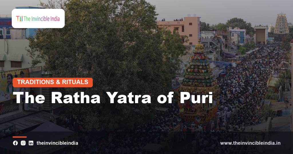 Devotees pulling the giant chariots during the Ratha Yatra festival in Puri