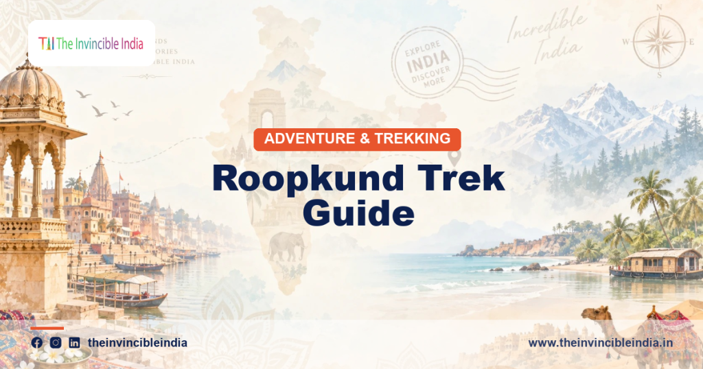 Roopkund trek route to the high-altitude skeleton lake in Chamoli, Uttarakhand