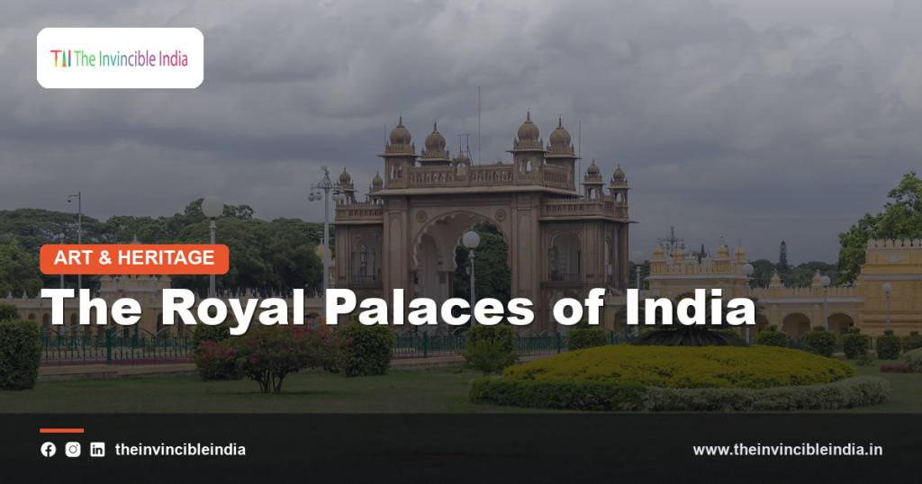 A magnificent Indian royal palace with ornate architecture