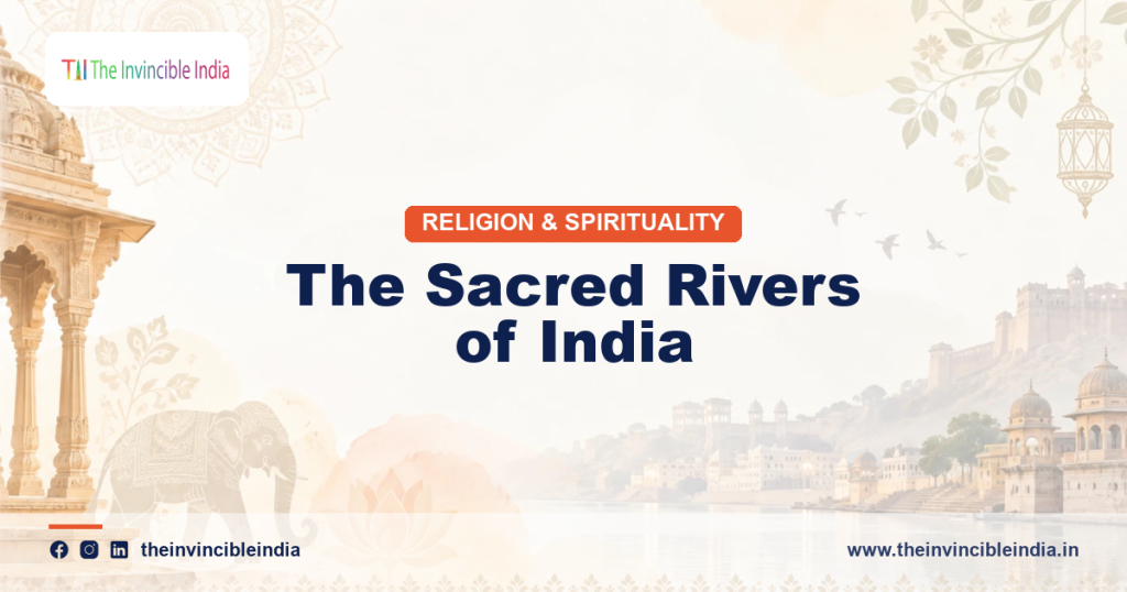 The sacred Ganga river in India, revered in Hindu worship and pilgrimage