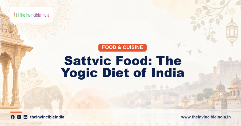 A simple, fresh sattvic vegetarian meal