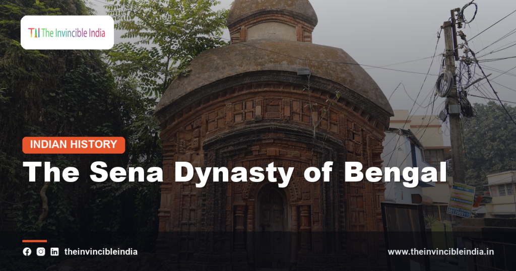 Sculptural and temple art associated with the Sena dynasty of medieval Bengal