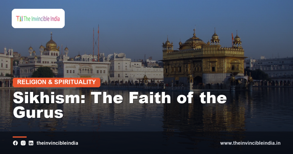 The Golden Temple at Amritsar, holiest shrine of Sikhism