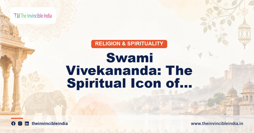 A statue of Swami Vivekananda, the spiritual icon of modern India