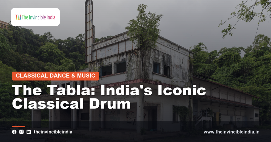 A pair of tabla drums, the classical percussion of North Indian music
