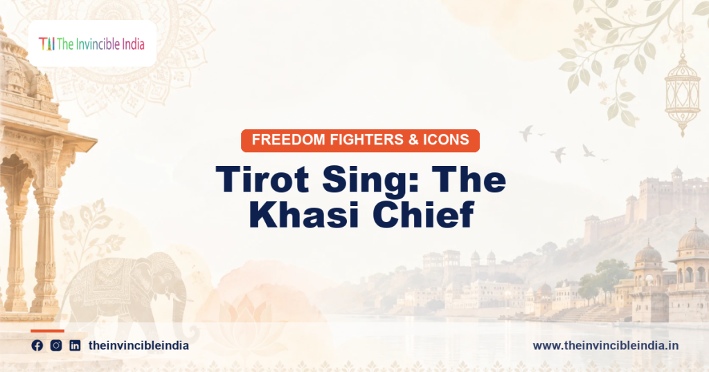 A memorial to Tirot Sing, the Khasi chief who resisted British expansion into the Khasi Hills