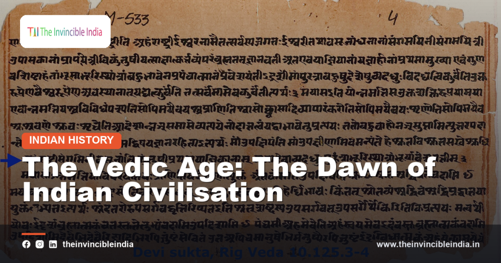 Ancient Vedic manuscript and ritual
