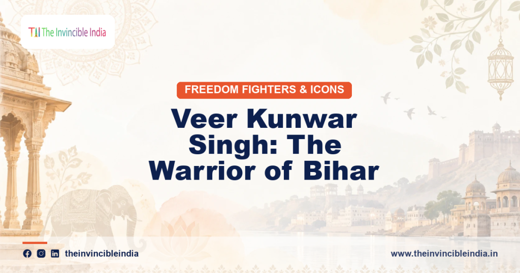A statue of Veer Kunwar Singh, the warrior leader of the 1857 uprising in Bihar