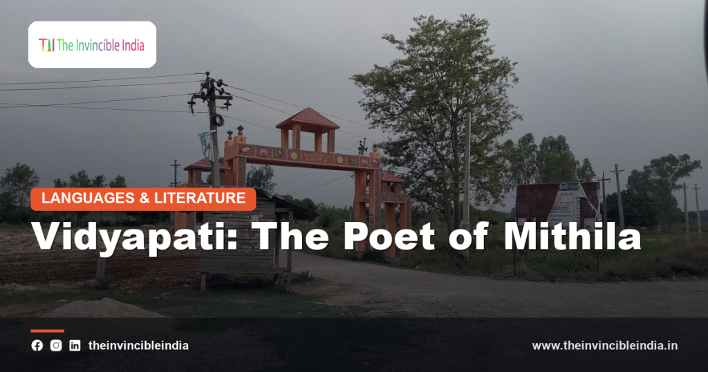 Illustration representing Vidyapati and the literary heritage of Mithila