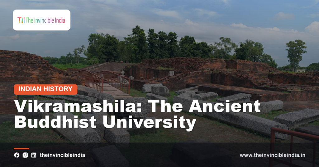 Ruins of Vikramashila, an ancient Buddhist university in Bihar, India